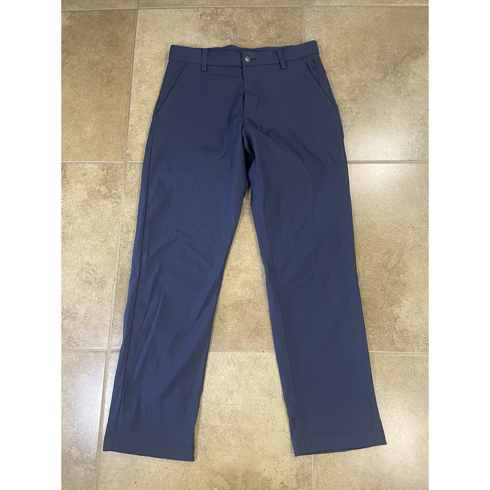 Kirkland Signature Men's Sz 30x30 Performance Pants Straight Fit Pants Navy Blue